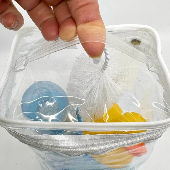 NEW Blue Baby Bath 6 Items Set with Duck, Bag included - Picture 6 of 6